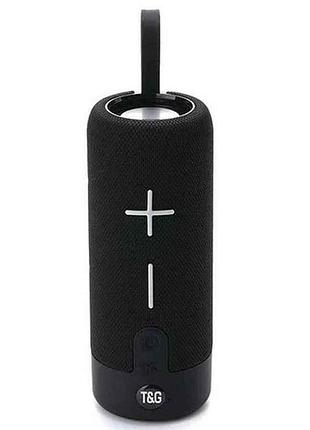 Портативная колонка bluetooth tg619c с rgb подсветкой, speakerphone, радио, black тм tg