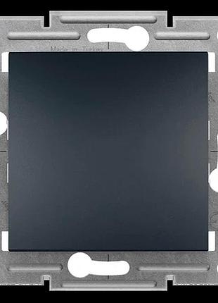 Выключатель 1-клавишный антрацит schneider electric eph0100171 asfora