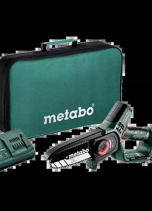 Аккумуляторная цепная пила metabo ms 18 ltx 15 15 см