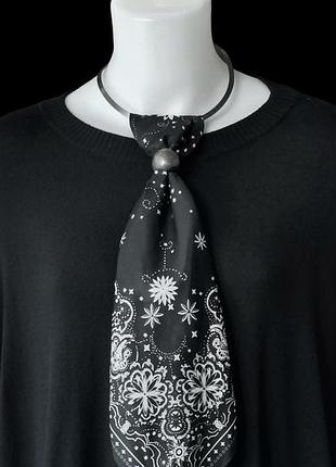 Чорна хустка гаврош h&m чорна косинка