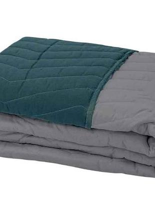 Покрывало 140х210 indian teal /gull /зигзаг тм arcloud