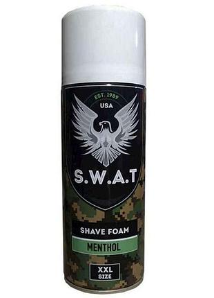 Пена для бритья 400мл menthol для мужчин тм swat