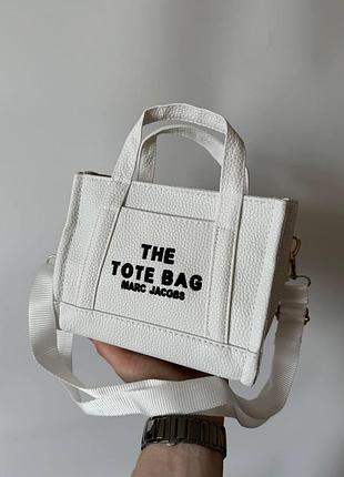 Marc jacobs tote bag small white