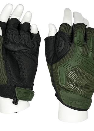 Перчатки тактические mechanix безпалые олива, m