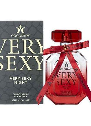 Парфюмированная вода для женщин 120мл very sexy night тм cocolady