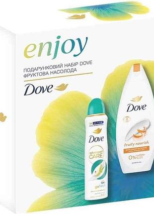 Набор подарочный для жеинок dove фруктовая наслаждение тм dove