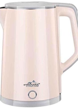 Електрочайник 1500вт 1,7л мт-1826s тм monte