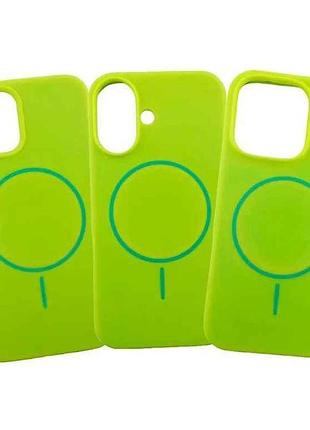 Накладка magsafe color iphone для 17 neon green тм gerlax