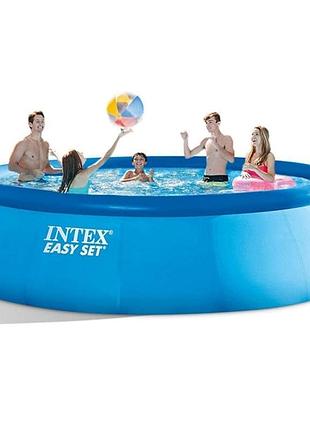 Наливной, надувной бассейн intex 28158 (457*84 см, 9792 л) с фильтр-насосом
