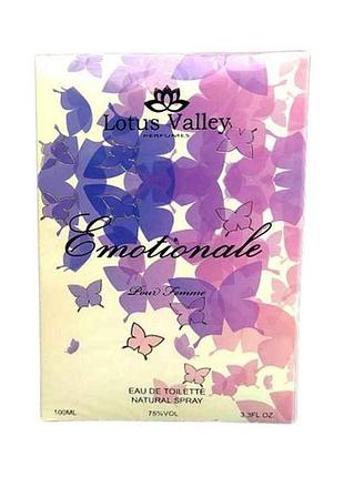 Туалетная вода женская emotionale 100мл тм lotus valley