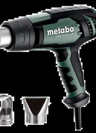 Технічний фен metabo hge 23-650 lcd 2300 вт з дисплеєм