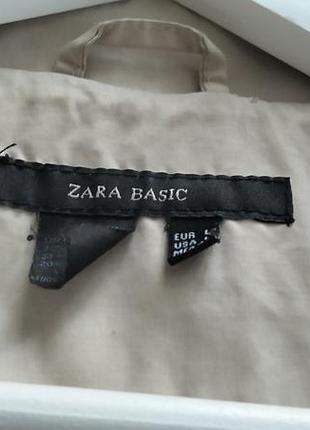 Двубортный тренч zara basic 4