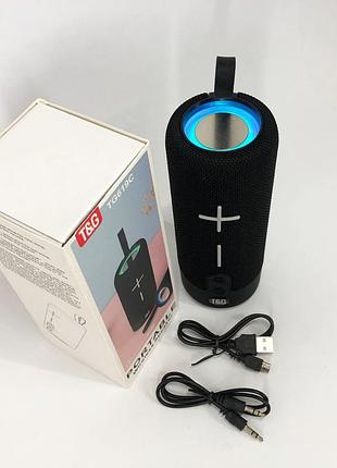 Bluetooth колонка з різнокольоровим підсвічуванням tg619c, блютуз колонка з підсвічуванням ml-44