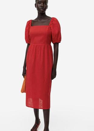 Сукня льон бавовна h&amp;m