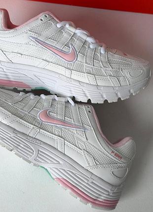 Кросівки nike p-6000 white/pink