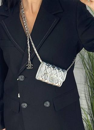Сумка поясная мини шанел chanel
