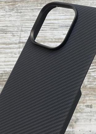 Ультратонкий карбоновый чехол proove carbon slim magsafe для iphone 14 pro max (onyx)