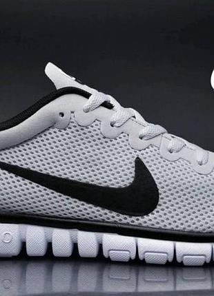 Кроссовки женские nike free run 3.0 light gray