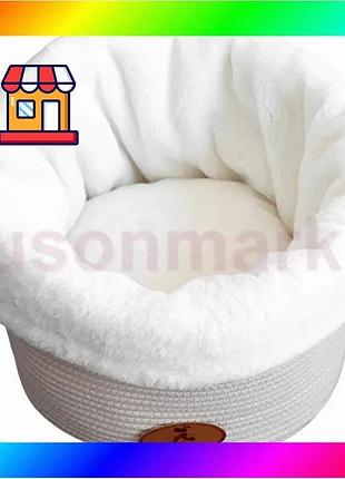 Bs лежак для домашних best mix животных hoopet 19x1303m 33*33*26 см milk bas77/n