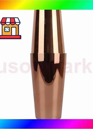 Bs шейкер для коктейлей best mix fs72645 из нержавеющей стали 600 мл/700 мл rose gold bas77/n