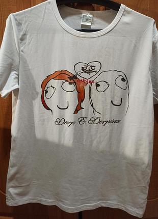 Футболка мем derp and derpina