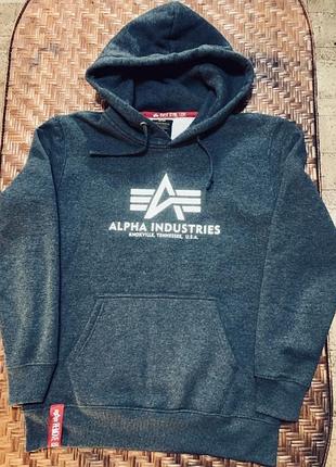 Худi alpha industries. l стан новий.