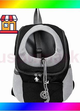 Bs рюкзак-переноска для кошек best mix и собак venxius d-07 black l bas77/n