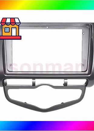 Bs переходная рамка honda best mix fit jazz 2002-2008 auto ac (6331) 9" bas77/n