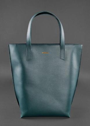 Кожаная женская сумка шоппер5 фото