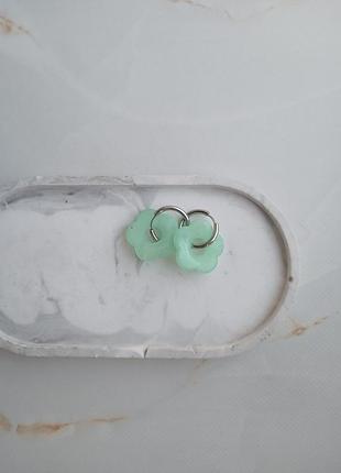 Серьги цветочки