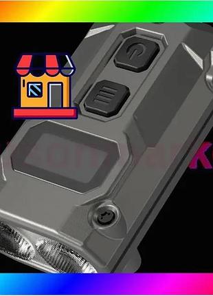 Bs фонарь брелок nitecore best mix tini 3 2xnitelab uhe led 600 лм usb-c (5 режимов) серый bas77/n