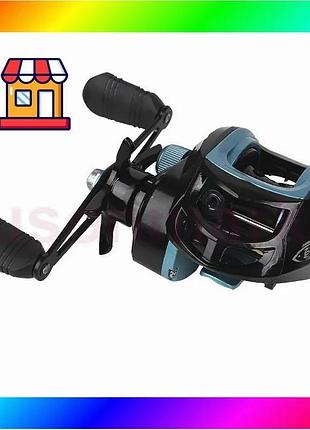 Bs катушка мультипликаторная juqiwang best mix dx 200 black-blue right bas77/n