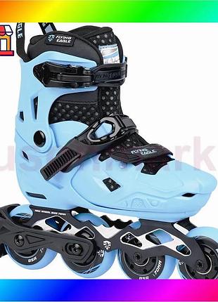 Bs детские ролики flying best mix eagle s7 nimbus синие 27-31 eu bas77/n