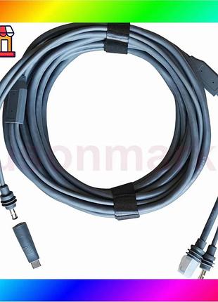 Bs кабель hugener 2 best mix в 1 starlink mini для заряджання dc/usb-c + ethernet-кабель 5 м bas77/n
