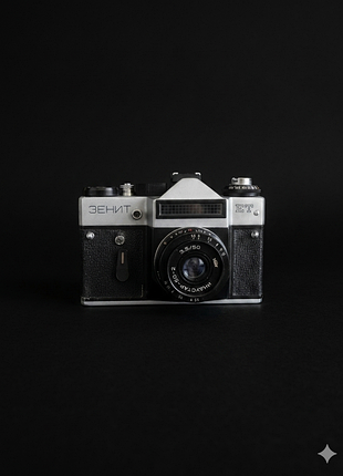 Зеркальный фотоаппарат Зенит-эт (zenit-et) с объективом индустар-50-2