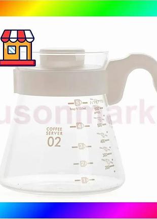 Bs сервер ecocoffeetools s600 best mix 600 мл графин для приготовления кофе заварник для пуровера стек bas77/n