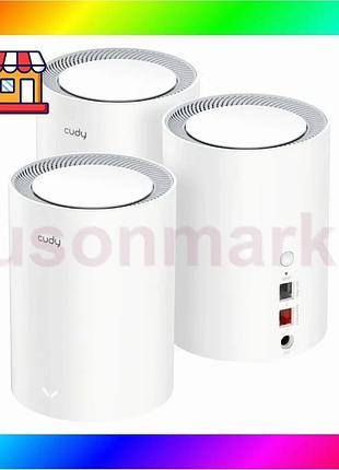 Bs маршрутизатор wifi mesh-система best mix wifi 6 2.5g cudy m3000 двухдиапазонный ax3000 (3-pack) бел bas77/n