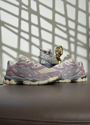 🌺женские кроссовки asics gel-nyc lavander beige