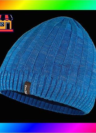 Bs водонепроникна шапка dexshell best mix heathered rib knit beanie (56-58 см) блакитна bas77/n
