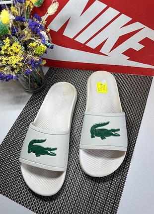 Оригінальні шльопанці lacoste