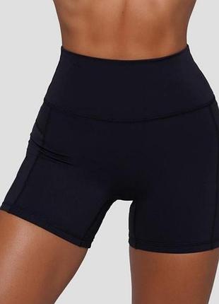 Спортивные черные шорты для фитнеса, спорта от бренда work out primark, наш 46/48