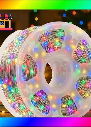 Bs гирлянда светодиодная роса best mix 50м 500 led от сети на прозрачной проволоке + пульт ду (белый, bas77/n