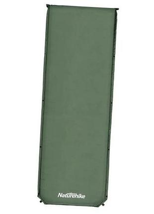 Килимок самонадувний naturehike (cnk2450ws020) 10 см - одномісний - темно-зелений
