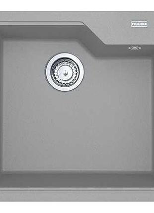 Кухонная мойка franke urban ubg 610-56 (114.0701.788) гранитная - врезная - серый камень - (пластиковый коландер в комлекте)
