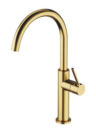 Смеситель для кухни omnires tula brushed brass (tl6050bsb) латунь - матовый
