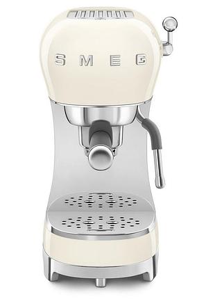 Кофеварка эспрессо smeg (ecf02creu) retro style 50's - кремовий