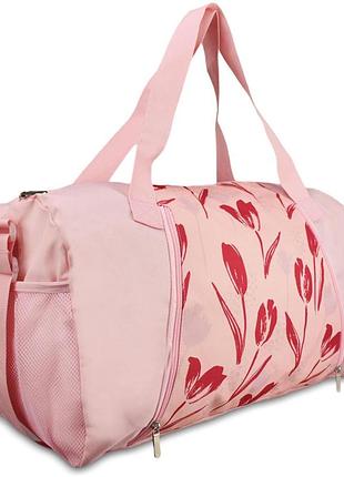 Сумка дорожная semi line 45 pink print (a3007-2)