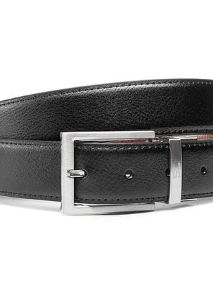 Ремень мужской кожаный semi line black/brown (p8231-0 m)