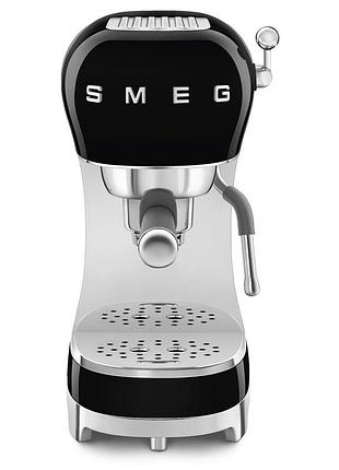 Кофеварка эспрессо smeg (ecf02bleu) retro style 50's - черный