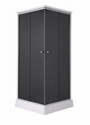 Душевой бокс lidz kubis sb90x90.sat.low.gr, стекло тонированное 4 мм